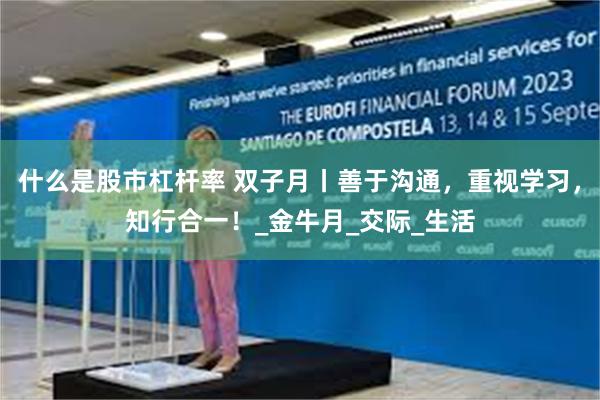 什么是股市杠杆率 双子月丨善于沟通，重视学习，知行合一！_金