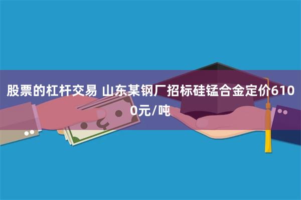 股票的杠杆交易 山东某钢厂招标硅锰合金定价6100元/吨